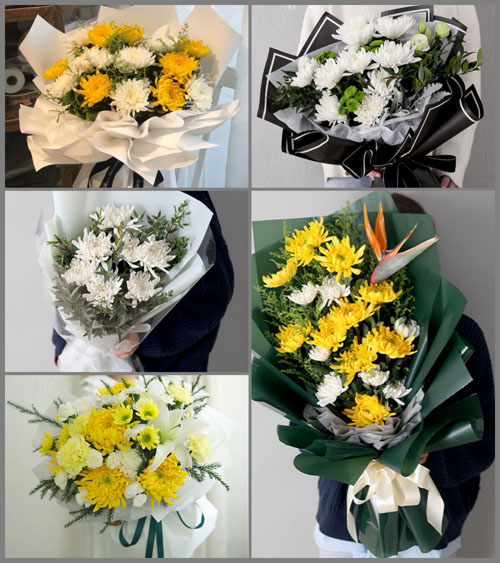 上海奉贤区南桥镇关港村白事花束代送
